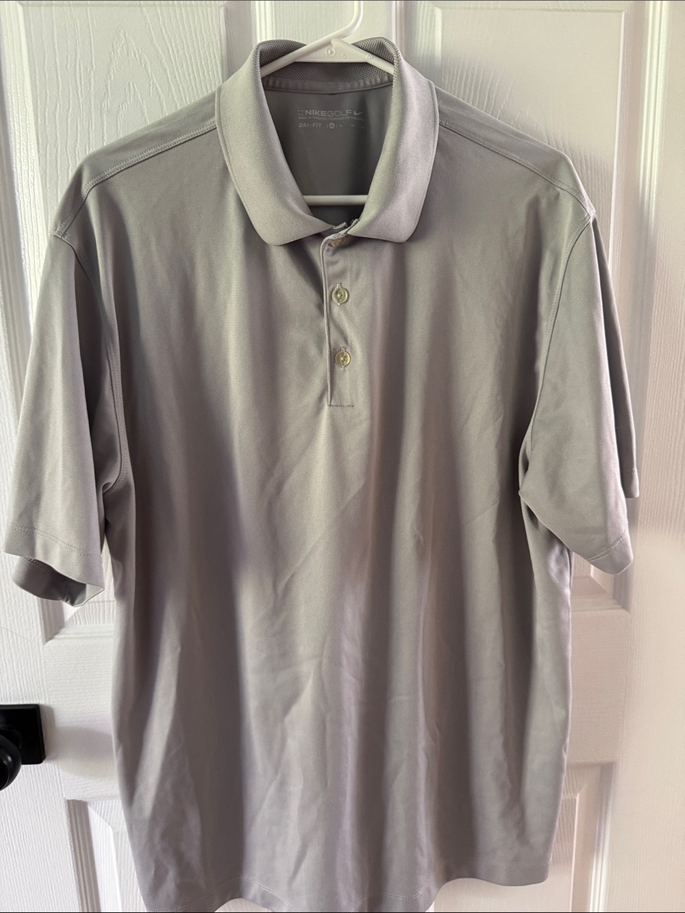 Nike Light Gray Men's Golf Polo Shirt